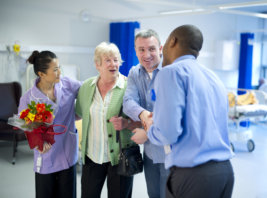 People Leaving Hospital People Leaving Hospital